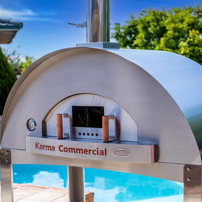 WPPO Karma 55 Commercial Wood-Fired Oven – 304 Stainless Steel, 1,215 Sq In, Holds 5 Pizzas