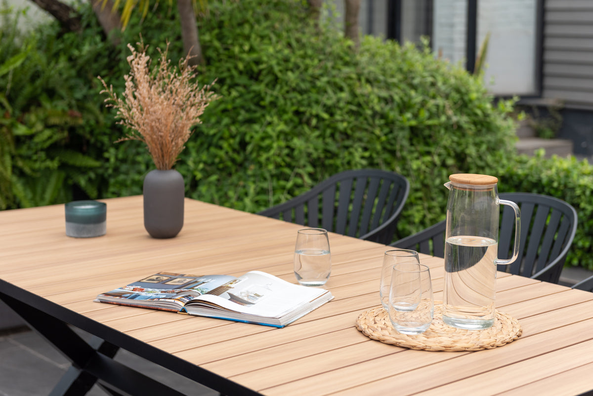 Panama Dark 7-Piece Outdoor Dining Set