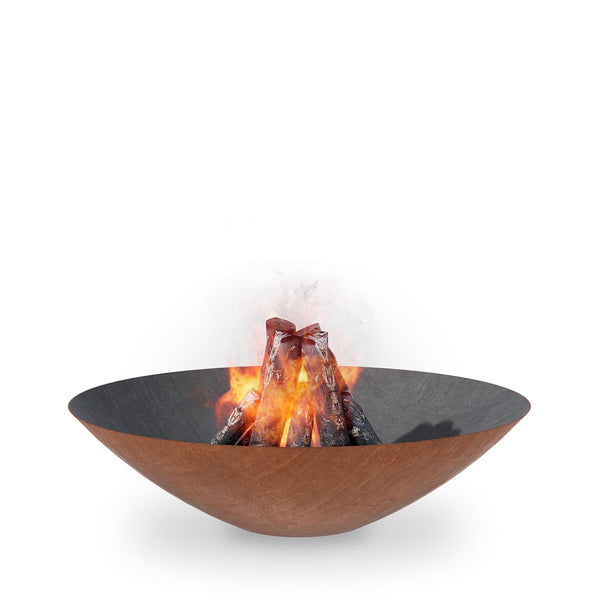Arteflame Classic 40" Fire Pit – CORTEN Steel Bowl, Multiple Base Options, Made in USA
