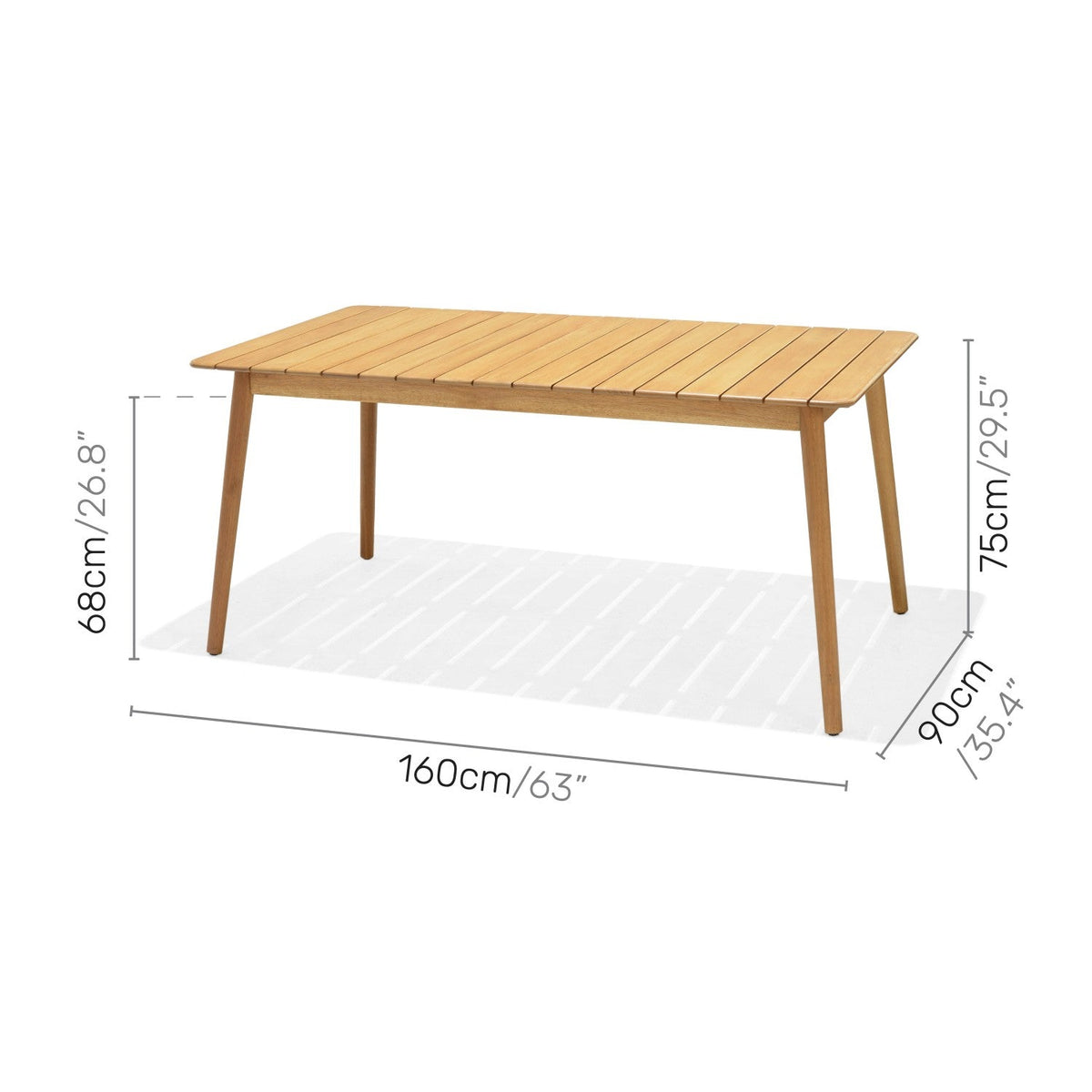Nassau 7-Piece Rectangular Dining Set – Sage Green, Seats 6