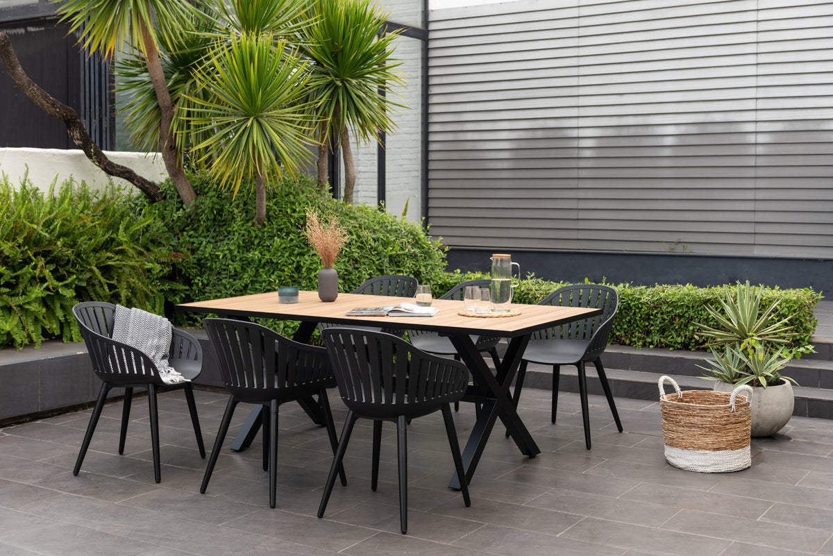 Panama Dark 7-Piece Outdoor Dining Set