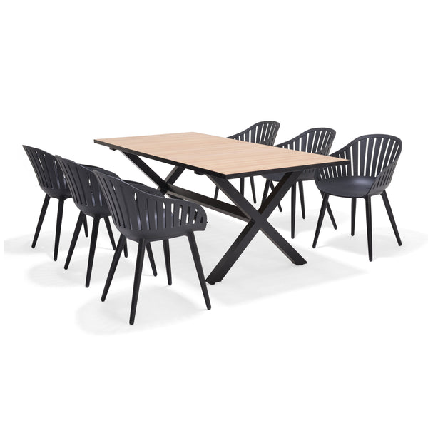 Panama Dark 7-Piece Outdoor Dining Set
