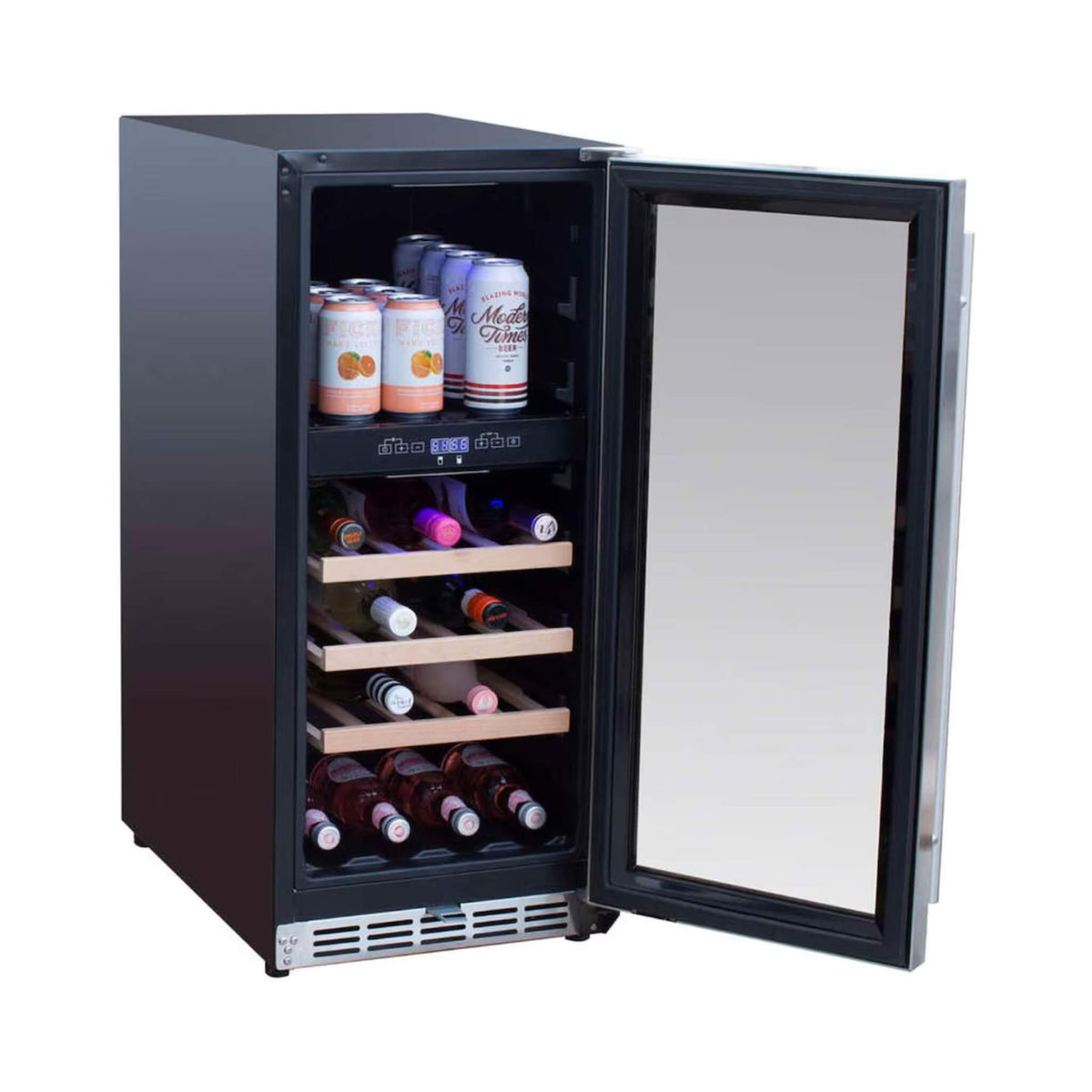 Summerset 15" Outdoor Wine Cooler – 304 Stainless, UL-Rated, Single or Dual Zone, Lifetime Warranty